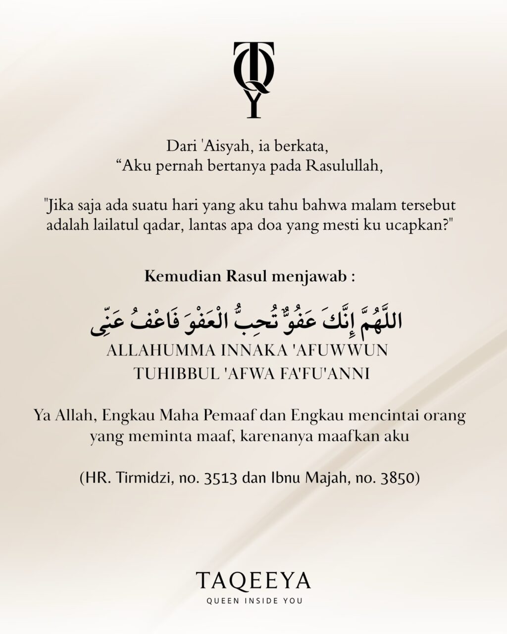 Instagram post from taqeeya_by_enggar. This post is in position 3.